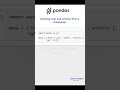 Selecting rows and columns from DataFrame in pandas