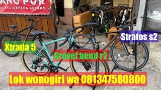 JUAL SEPEDA MURAH ada gravel bend r2, stratos s2, xtrada 5