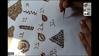 beautiful mehndi elements part 4 | Beautiful mehndi designs step by step | online mehndi class