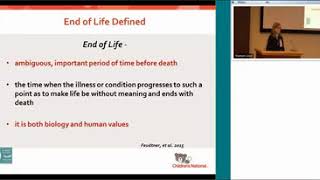 Palliative Care   Pediatric End Of Life Care, Policy And Research Hinds 11 18 15 1