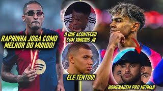 ESPANHÓIS MALUCOS! -  RAPHINHA DÁ SHOW E LAMINE FAZ HOMENAGEM PARA NEYMAR! - CADÊ VINI JR E MBAPPÉ?