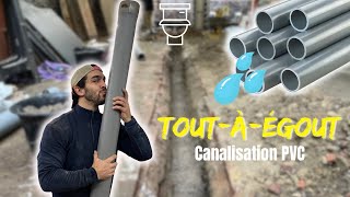 TOUT A L'EGOUT - Canalisations PVC & Fin de maçonnerie - VLOG Rénovation #19