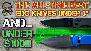 THE ALL-TIME BEST EDC KNIVES UNDER 3” AND UNDER $100!!! 😱😍👌🏼🔥