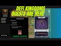 Defi Kingdoms JEWEL Update Earn Passive Income Through Quests On Defi Kingdoms