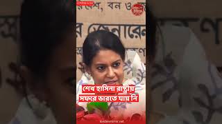 সাবেক প্রধানমন্ত্রী কোন রাষ্ট্রীয় সফরে ভারতে যাইনি সে পদত্যাগ করেই ভারতে গিয়েছে। রেজওয়ানা #bangla