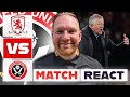 DIDN'T LEARN FROM LEEDS | Middlesbrough 1-0 Sheff United - Match React