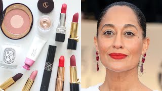 Tracee Ellis Ross Makeup Bag | Bold Lipstick and Minimal Makeup