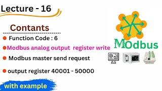 Modbus function code 6 | Write Single Register in modbus | modbus function codes | modbus protocal