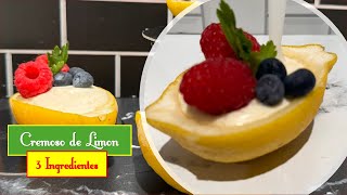 Cremoso de LIMON 3 Ingredientes 2 Minutos