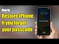 Restore your iPhone if you forgot your passcode – using Apple Support ways