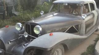 Amazing homemade retro car. Удивительный самодельный автомобиль.