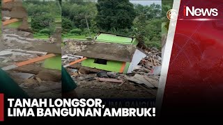 Detik-detik Rumah Hancur Tergerus Longsor di Lebak Banten Terekam Kamera Warga | iNews Siang | 19/01