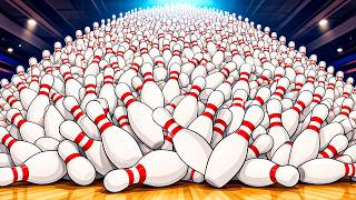 bowling but the pins multiply every minute