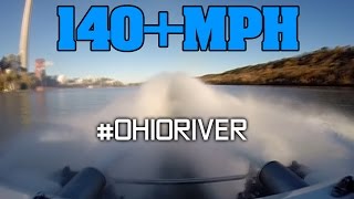 140+MPH on the Ohio River 2,600hp top speed pass