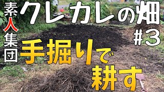 【無肥料無農薬土いじり】耕運機買えないから手掘りで耕す