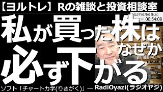 【ラジオヤジのヨルトレ】私が買った株は(なぜか)必ず下がる！「なんで、オレが買った瞬間から株が下がるんだ？なんで、オレがカラ売りした瞬間から株が上がるんだ？」こんな経験はないだろうか？その原因を探る。