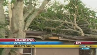 Homes damaged on Siesta Key on Baywinds Lane