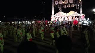 熊本県山鹿灯籠まつり 千人踊り開始