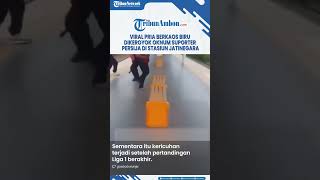 Viral Pria Berkaos Biru Dikeroyok Oknum Suporter Persija di Stasiun Jatinegara