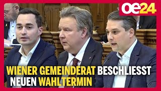 Wiener Gemeinderat beschließt neuen Wahltermin