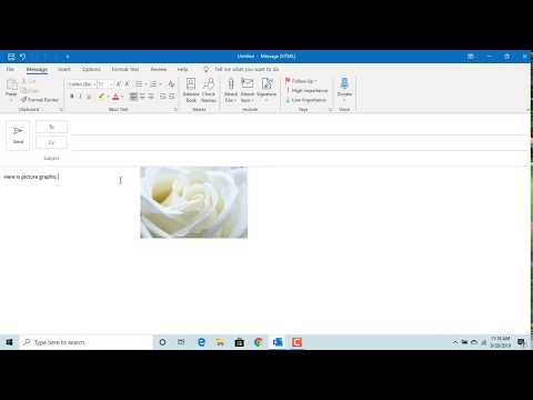 How to Insert a Picture in to an email and Wrap Text around Picture in Outlook – Office 365