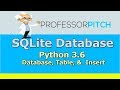 SQLite & Python 3.6: Build Database,Table,Insert