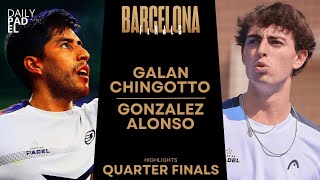 QUARTER FINALS | Galan/Chingotto VS Gonzalez/Alonso | Premier Padel Finals | Barcelona