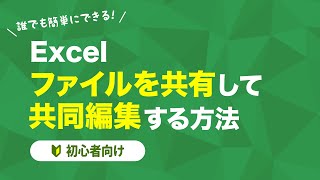 【Excel】ファイルを共有して共同編集する方法【テレワーク】