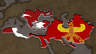 Persian Empire Vs Ottoman Empire - Hoi4 Timelapse