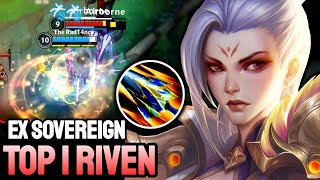 WILD RIFT RIVEN - TOP 1 RIVEN GAMEPLAY - EX SOVEREIGN RANKED