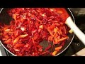 how to cook potatoes with red beets আলু দিয়ে লাল বিট কপি ভাজি