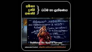 අනිත්‍ය දුක්ඛ අනාත්ම ධර්ම හා ලක්ෂණ