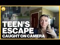 Teen's quick-thinking escape of an alleged stalker caught on camera | GMA