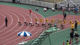 2017東部高校総体　男子100m　予選7組～9組