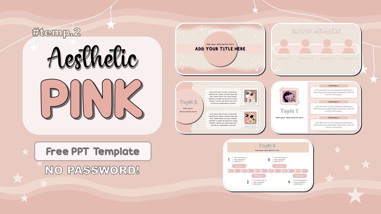 Pink Aesthetic Powerpoint Template