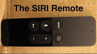 The Apple TV SIRI remote