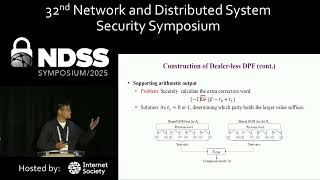 NDSS 2025 - Distributed Function Secret Sharing and Applications