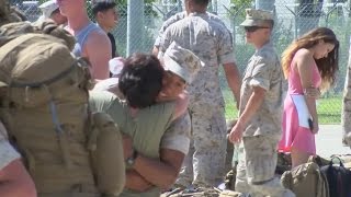 Family, friends welcome home Camp Lejeune Marine, sailors