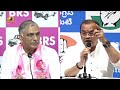 combat of words between harish rao and komatireddy venkat reddy brs vs congress telangana news