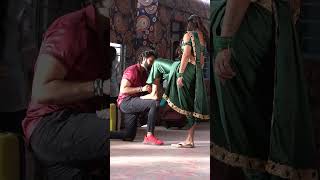 Vishnu priya & Maanas in #gangulu song | #makingvideo #viralvideo  #latest #behindthescenes #bts
