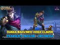 SUARA BARU/NEW VOICE LINE HERO CLAUDE | TRANSLATE ENGLISH - INDONESIA | MOBILE LEGENDS