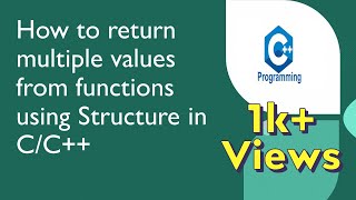 How to return multiple values from function using structure in C/C++ #coding #function #structure