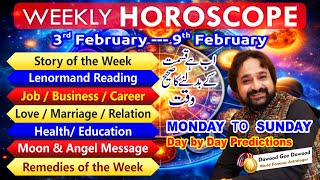 Weekly Horoscope | 03 Feb - 09 February 2025 | یہ ہفتہ کیسارہےگا | Dawood Gee Dawood