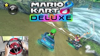 Let's Play Mario Kart 8 with Hori Mario Kart Racing Wheel Pro Deluxe (Nintendo Switch)