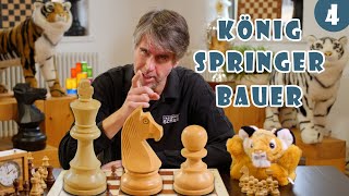 Die Schachfiguren Teil 2: König, Springer \u0026 Bauer