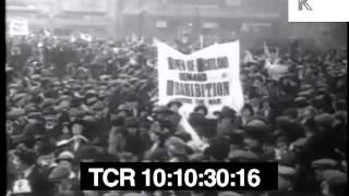 UK Temperance Movement march demanding Prohibition during WWI