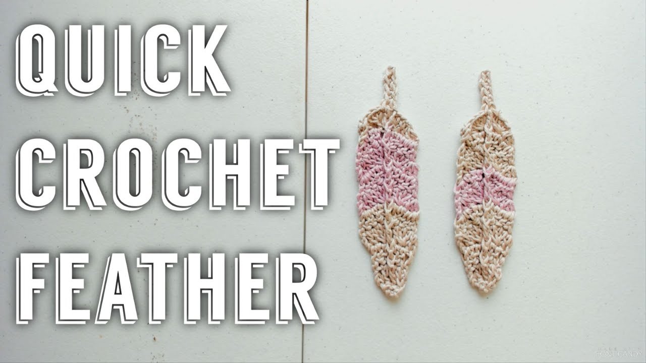 Crochet Feather Tutorial Diy Youtube