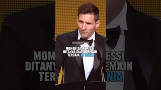 momen saat messi ditanya siapa pemain terbaik di dunia ⁉️ #shorts #faktamenarik #football