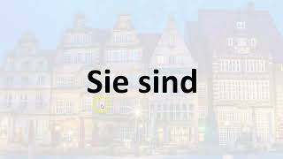 030 Easily Learn German, SIE SIND