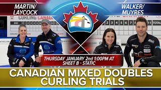 2025 Mixed Doubles Curling Trials - Draw 14B - MAR/LAY vs. WAL/MUY